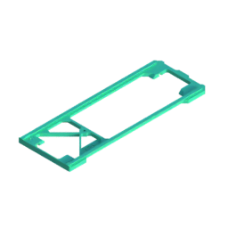 Render of MODULITH 240 Foot Rail Lower - 1W