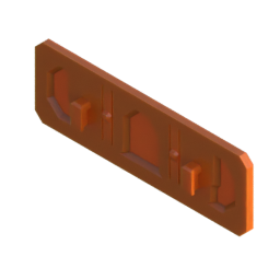 Render of MODULITH Decor Faceplate Back Cover - 1W-0.5H