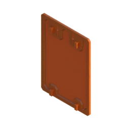 Render of MODULITH Decor Faceplate Back Cover - 1W-1.5H