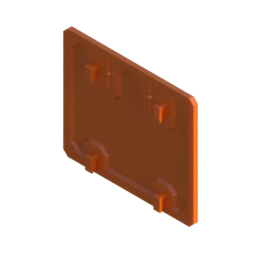 Render of MODULITH Decor Faceplate Back Cover - 1W-1H