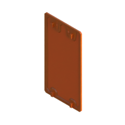 Render of MODULITH Decor Faceplate Back Cover - 1W-2H