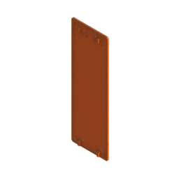 Render of MODULITH Decor Faceplate Back Cover - 1W-3H