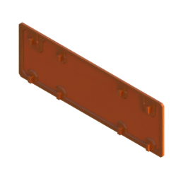 Render of MODULITH Decor Faceplate Back Cover - 2W-1H