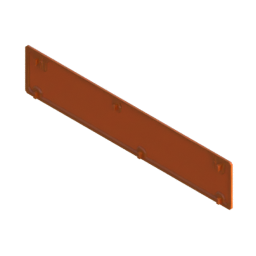Render of MODULITH Decor Faceplate Back Cover - 3W-1H