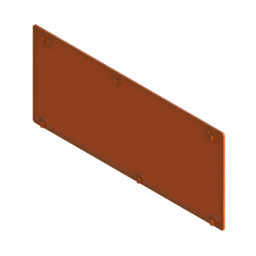 Render of MODULITH Decor Faceplate Back Cover - 3W-2H