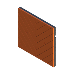Render of MODULITH Chevron Decor Faceplate - 1W-1.5H