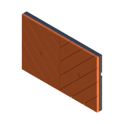 Render of MODULITH Chevron Decor Faceplate - 1W-1H