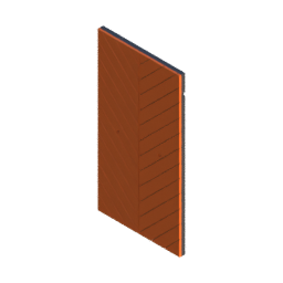 Render of MODULITH Chevron Decor Faceplate - 1W-3H