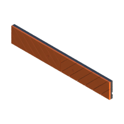 Render of MODULITH Chevron Decor Faceplate - 2W-0.5H