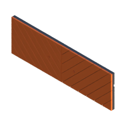 Render of MODULITH Chevron Decor Faceplate - 2W-1H
