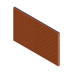 Render of MODULITH Chevron Decor Faceplate - 2W-2H