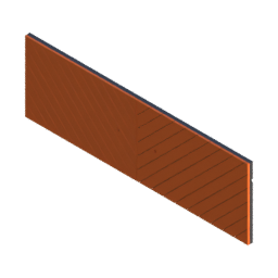Render of MODULITH Chevron Decor Faceplate - 3W-1.5H