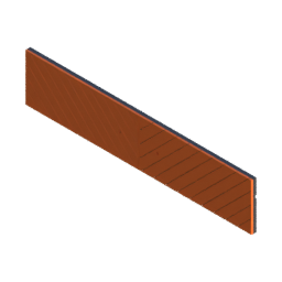 Render of MODULITH Chevron Decor Faceplate - 3W-1H