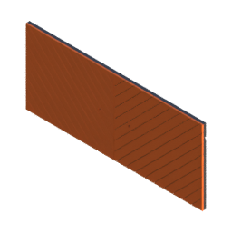 Render of MODULITH Chevron Decor Faceplate - 3W-2H