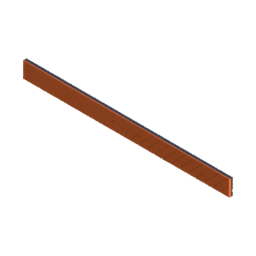 Render of MODULITH Chevron Decor Faceplate - 4W-0.5H