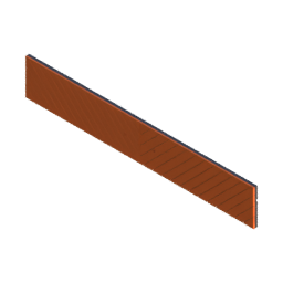 Render of MODULITH Chevron Decor Faceplate - 4W-1H