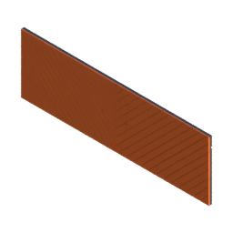 Render of MODULITH Chevron Decor Faceplate - 4W-2H