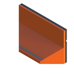 Render of MODULITH Classic Decor Faceplate - 1W-1H