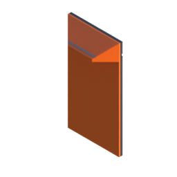 Render of MODULITH Classic Decor Faceplate - 1W-3H