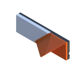 Render of MODULITH EdgeLabel Decor Faceplate - 1W-0.5H
