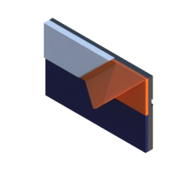 Render of MODULITH EdgeLabel Decor Faceplate - 1W-1H