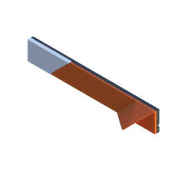 Render of MODULITH EdgeLabel Decor Faceplate - 2W-0.5H