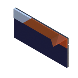 Render of MODULITH EdgeLabel Decor Faceplate - 2W-1.5H