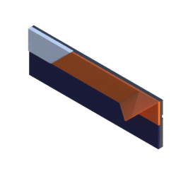 Render of MODULITH EdgeLabel Decor Faceplate - 2W-1H