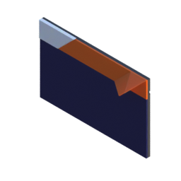 Render of MODULITH EdgeLabel Decor Faceplate - 2W-2H