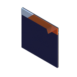 Render of MODULITH EdgeLabel Decor Faceplate - 2W-3H