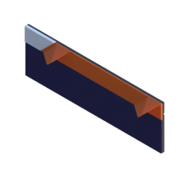 Render of MODULITH EdgeLabel Decor Faceplate - 3W-1.5H