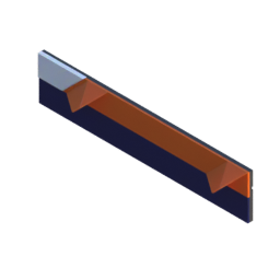 Render of MODULITH EdgeLabel Decor Faceplate - 3W-1H