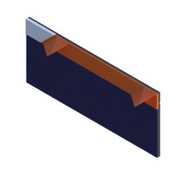 Render of MODULITH EdgeLabel Decor Faceplate - 3W-2H