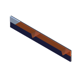 Render of MODULITH EdgeLabel Decor Faceplate - 4W-1H